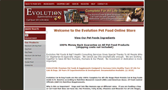 Desktop Screenshot of evolutiondietstore.com